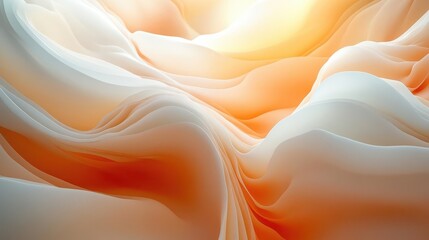 Wall Mural - Smooth, creamy gradients blend seamlessly in a flowing abstract background