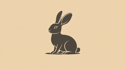 Poster - A rabbit icon, symbolizing small-scale livestock farming and fur production.