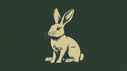 Poster - A rabbit icon, symbolizing small-scale livestock farming and fur production.