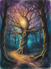 Wall Mural - Mystical Magical Tree