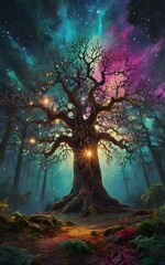 Wall Mural - Mystical Magical Tree