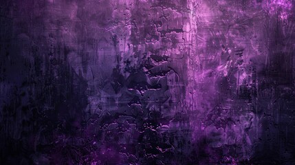 Wall Mural - Gothic background featuring mossy stone purple light and intricate runes