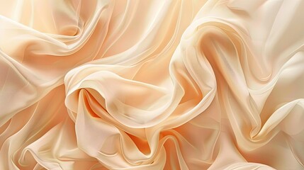 Sticker - Peach and cream backdrop with flowing textures and subtle light gradients