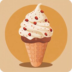 Wall Mural - nice vector i ice cream icon