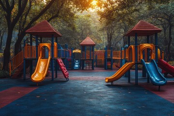 Empty Playground in the Park