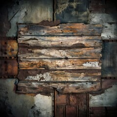 Poster - Grunge wood texture background