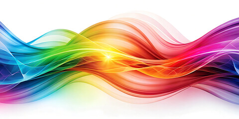 Leinwandbilder - a dynamic and colorful abstract spiral waves