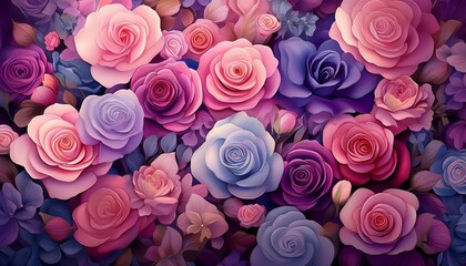 pink roses background