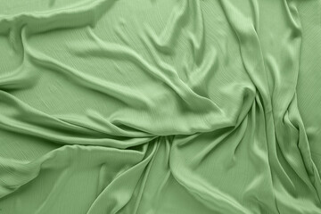 Poster - Beautiful pale green tulle, closeup view of fabric