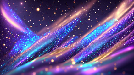 Wall Mural - Iridescent Glimmers in a Shifting Aura background 3d wallpaper
