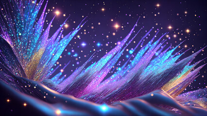 Wall Mural - Iridescent Glimmers in a Shifting Aura background 3d wallpaper