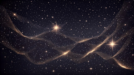 Wall Mural - dark sky filled with glimmering blinks forming abstract  background 3d wallpaper
