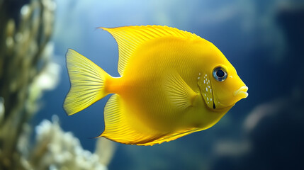 Yellow aquarium fish