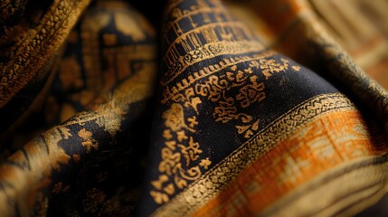 Wall Mural - 103. Detailed, woven fabric with rich patterns