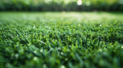 Canvas Print - Synthetic green lawn as background texture for design