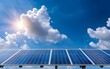 © JP STUDIO LAB - A photostock image of a modern solar farm generating renewable energy with solar panels, perfect for eco-friendly designs