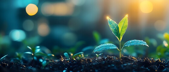 Poster - scalable natural growth and adaptable systems highlighted in a photography concept with ample copy s