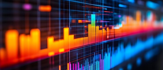 Poster - data analysis visualization concept showcasing insights trends and improved outcomes driven by the o