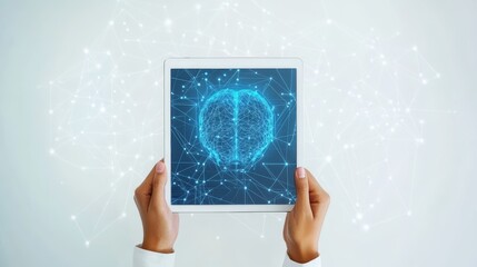 Poster - Software development on a laptop screen with colorful code in a dark room. Emphasizes technology and coding.