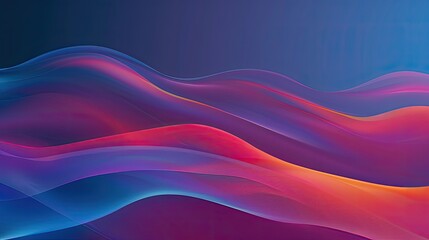 Wall Mural - A colorful wave with purple, blue, and orange colors