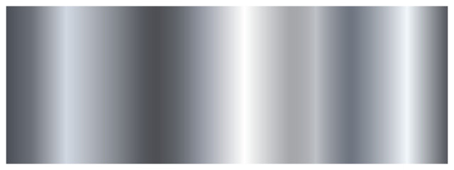 Aufkleber - Metallic gradient of silver color on a white background. A pattern with a shiny metallic gradient. The texture of the foil. Vector EPS 10.