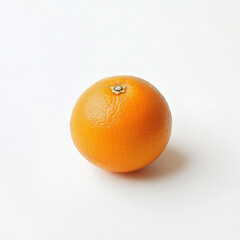 Canvas Print - A whole orange isolated on white