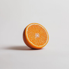 Sticker - Half an orange isolated on white