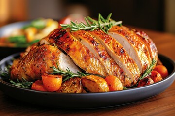 Farm product, pasture-raised turkey, tender and juicy provides a delicious and natural option for family meals