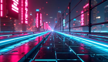 Poster - Sci-Fi Abstract Background for Advertising, Technology, and Metaverse Showcases