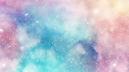 Wall Mural - galaxy pastel watercolour texture background