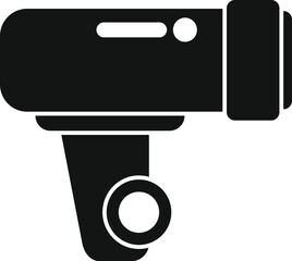 Aufkleber - simple vector icon of a professional video camera recording, perfect for projects related to film in