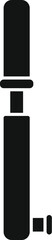 Poster - this simple vector icon of a bicycle pump represents the act of inflating tires for cycling activiti