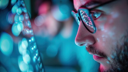 Canvas Print - A hands-on cybersecurity training session, where participants are practicing incident response procedures in a simulated attack scenario.