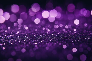 Wall Mural - Sparkling purple bokeh lights background