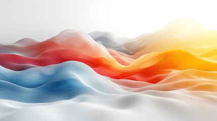 Wave background, flowing lines and circular shapes.