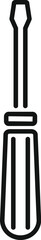 Poster - This simple screwdriver icon represents the concept of building and repairing