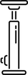 Poster - Simple outline bicycle pump icon, perfect for cycling or bike repair visuals
