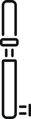Poster - simple vector icon of a bike pump inflating a tire