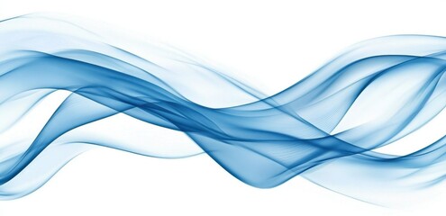 Poster - Abstract blue background with white space for text Blue wavy lines on a white background Abstract blue background design, with a blue and white color scheme Generative AI