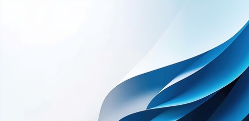 Poster - Abstract blue background with white space for text, blue gradient, white background blue gradient, white background, white color Generative AI