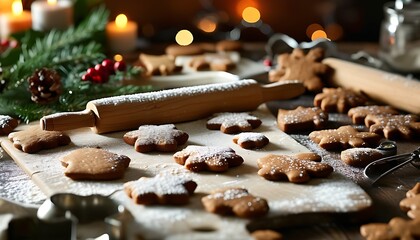 Bake for a warm Christmas with gingerbread cookie scenes