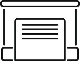 Poster - simple vector of a closed garage door useful for web design, mobile apps and infographics projects