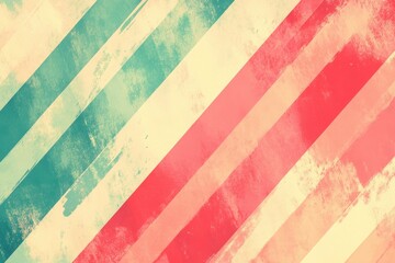 Wall Mural - Vintage striped background in pastel tones