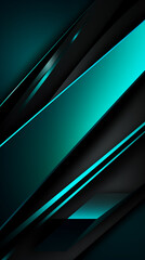 Poster - Modern black blue abstract background. Web banner.