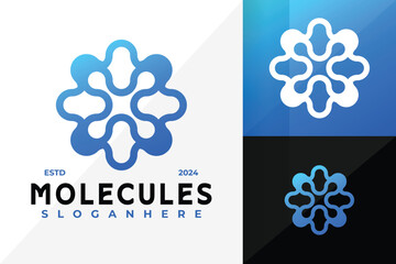 Letter X Molecule Logo Icon Vector Design. Creative simple logos designs illustration