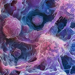 Poster - Microscopic image of neck mass cancer