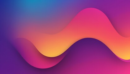 Fototapete - Freeform gradient glass background, inflate 3d gradient fluid freeform holographic, futuristic background template