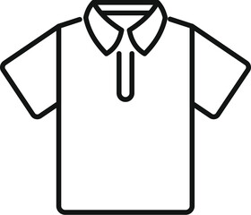 Sticker - Simple vector of a polo shirt, perfect for casual clothing businesses