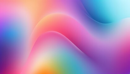 Fototapete - Freeform gradient glass background, inflate 3d gradient fluid freeform holographic, futuristic background template