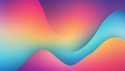 Fototapete - Freeform gradient glass background, inflate 3d gradient fluid freeform holographic, futuristic background template